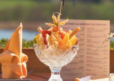 A delicious ice cream on the sun terrace